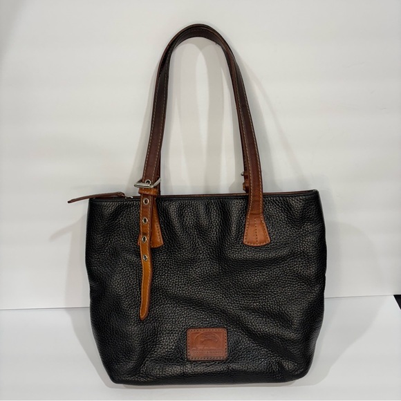 Dooney & Bourke Emily Shoulder Bag Black and Tan - Picture 14 of 14